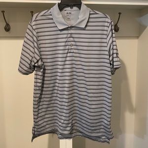 Adidas men’s stripe polo size large